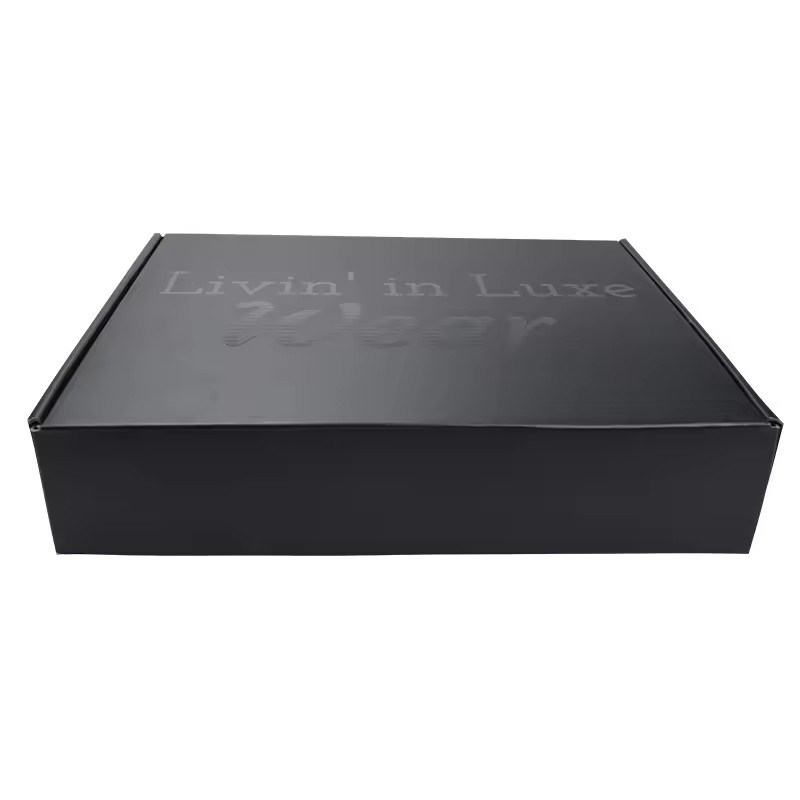 Black Mailer Box Gift Packaging Cosmetics Art Paper Mailer Boxes Shipping Packing Box