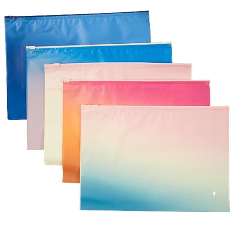Frosted Zipper Bags Wholesale Plastic Zip Gradient Lock Bag Socks Underwear Clothing Plastic Bag