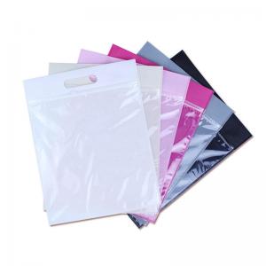 Resealable PE Clothing Plastic Zipper Poly Bag Zip Lock Bag With Handle