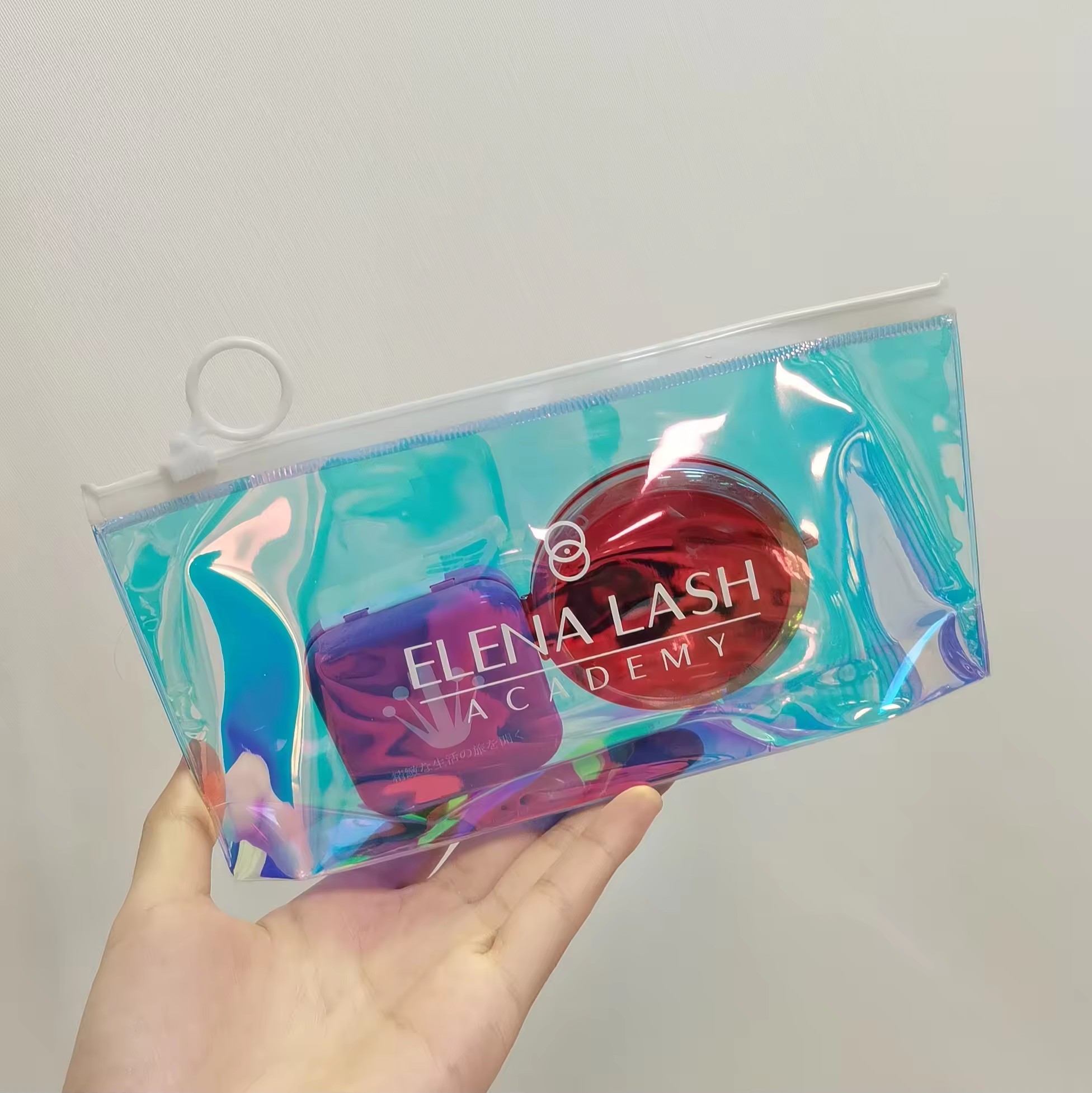 Custom Jewelry PVC Zipper Bag Custom cosmetic frosted zip lock bag for packaging gift zipper bag - 副本