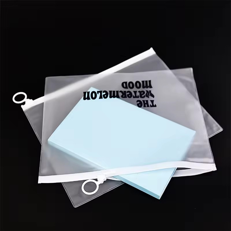 PVC Plastic Cosmetic Toiletry Makeup frosted zipper Bag Pouch With Zipper Closure jewelry PVC zipper bag