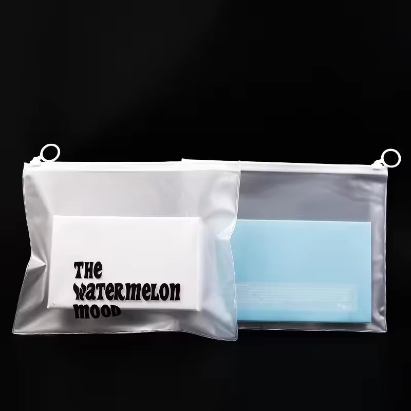 PVC Plastic Cosmetic Toiletry Makeup frosted zipper Bag Pouch With Zipper Closure jewelry PVC zipper bag