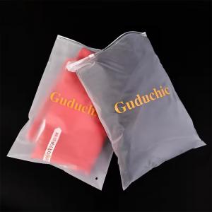 Customized EVA frosted zipper lock bag with logo frosted plastic zipper bags for clothing frosted zipper bags