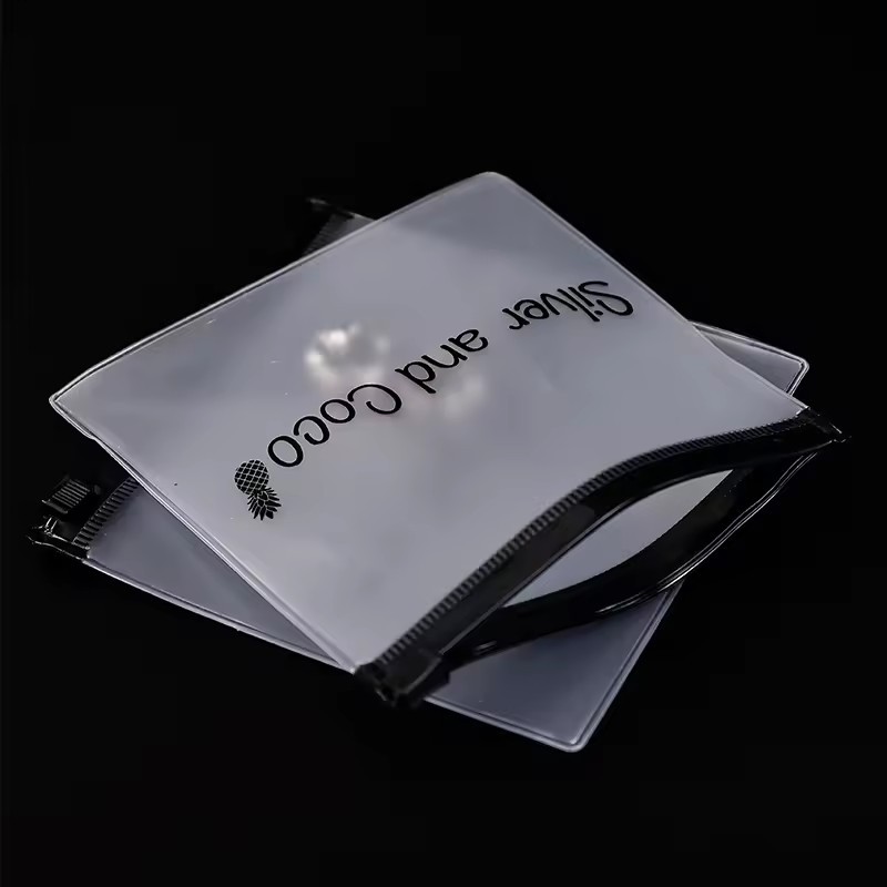 Pvc Frosted Plastic Bag With Zipper Small Size Pouches Zipper For Packaging