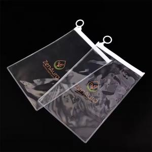 PVC transparent Cosmetic Makeup zipper Bag Pouch With Zipper Closure PVC Self-sealing zipper bag