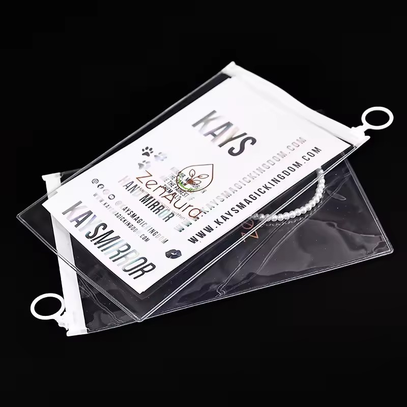 PVC transparent Cosmetic Makeup zipper Bag Pouch With Zipper Closure PVC Self-sealing zipper bag