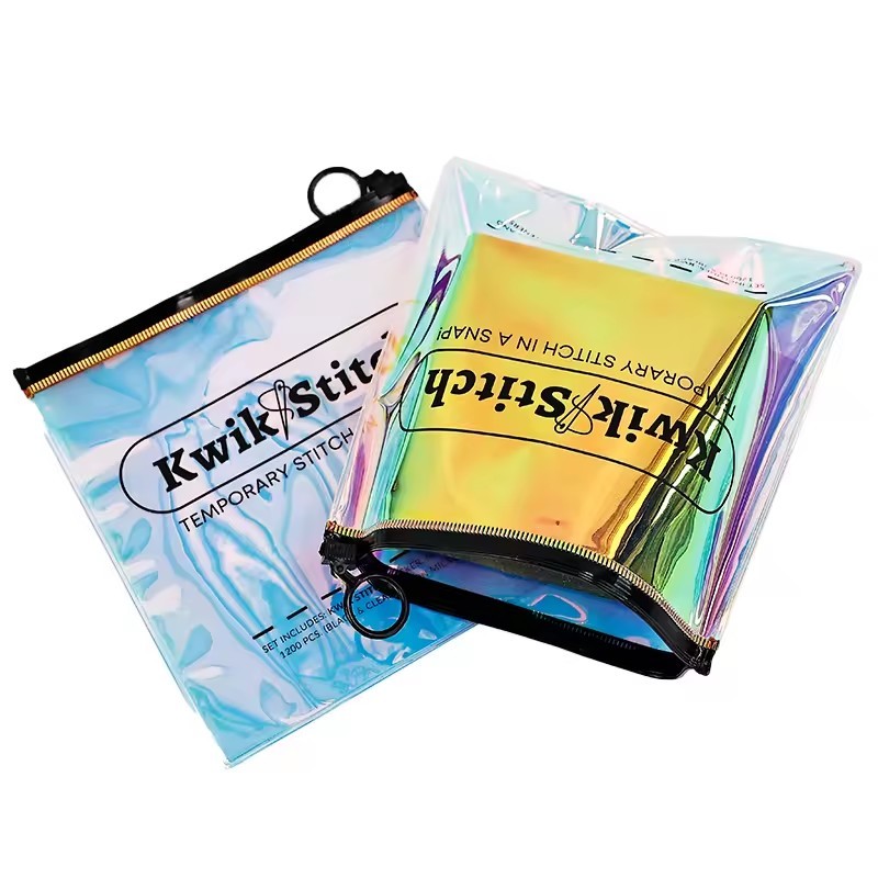 PVC Laser Cosmetic Toiletry Makeup Bag Pouch With Zipper Closure jewelry PVC zipper packing bag