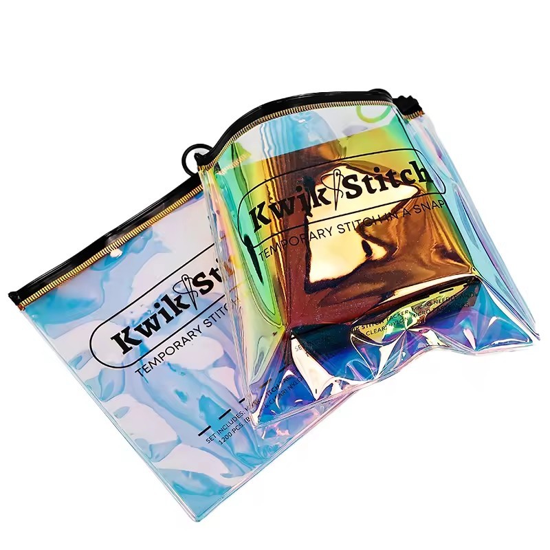 PVC Laser Cosmetic Toiletry Makeup Bag Pouch With Zipper Closure jewelry PVC zipper packing bag