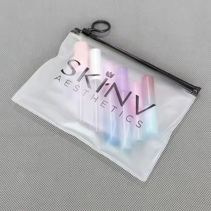 reusable frosted packaging zipper bag jewelry plastic zipper bag