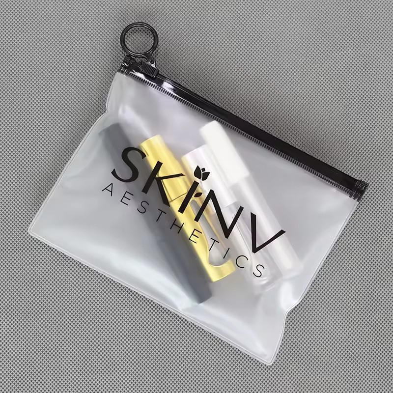 reusable frosted packaging zipper bag jewelry plastic zipper bag