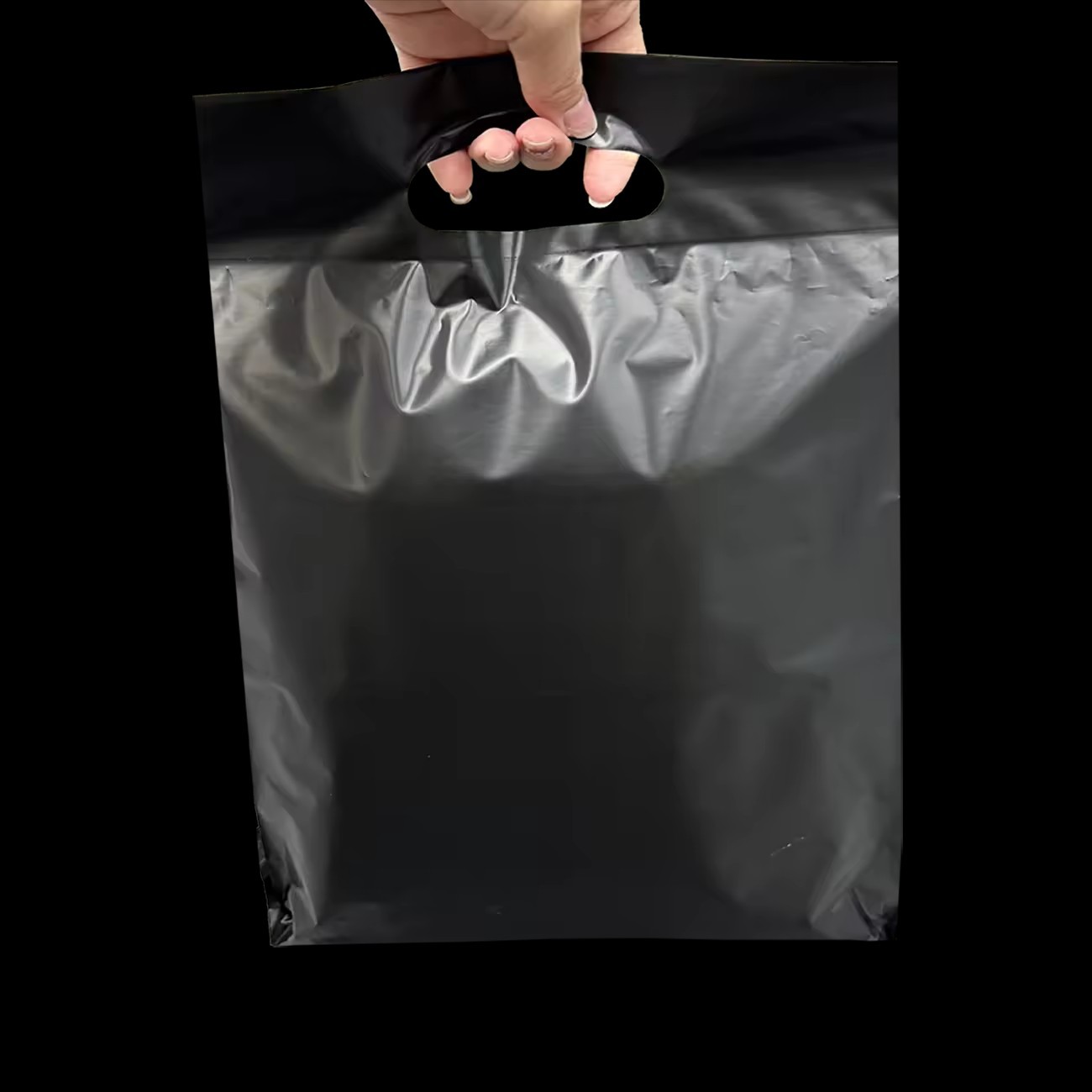 Mailing Bags 18*22 inch for Clothes Boutique Matte Black Nude Beige Shipping Package Mailer Bag Thank you Poly Mailers handle