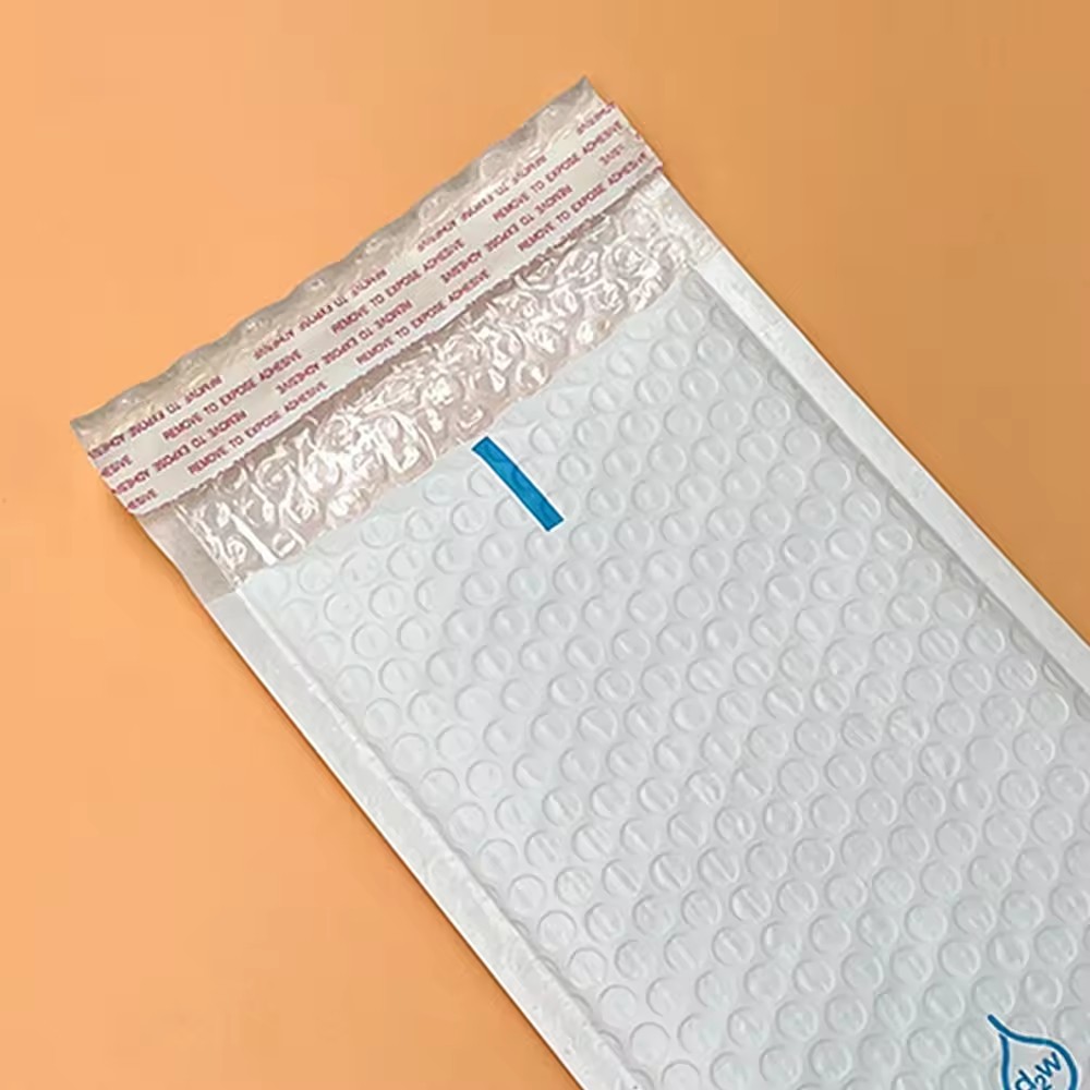 Custom Print Compostable Pink Self Seal Mailing Shipping Packaging Poly Air Bubble bags Mailer Envelope