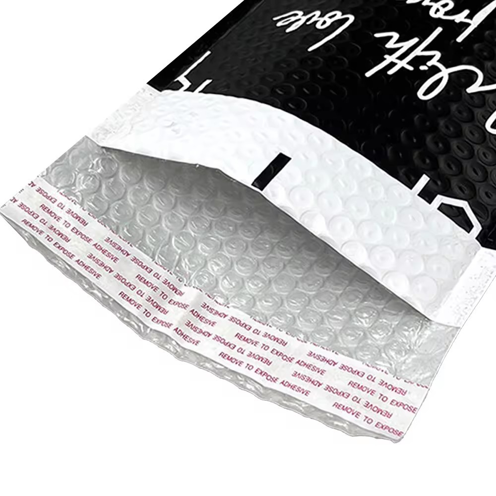 premium Co-extruded custom black poly bubble mailers/plastic mail bags/padded envelopes