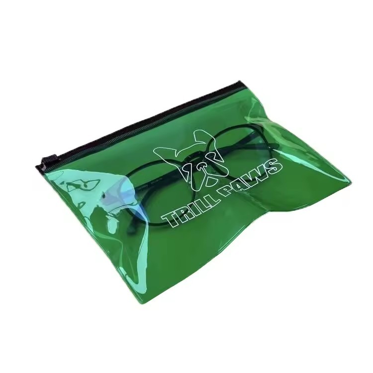 colored laser holographic Mylar bags custom logos Cosmetic zip lock packaging bags Jewelry Pouch