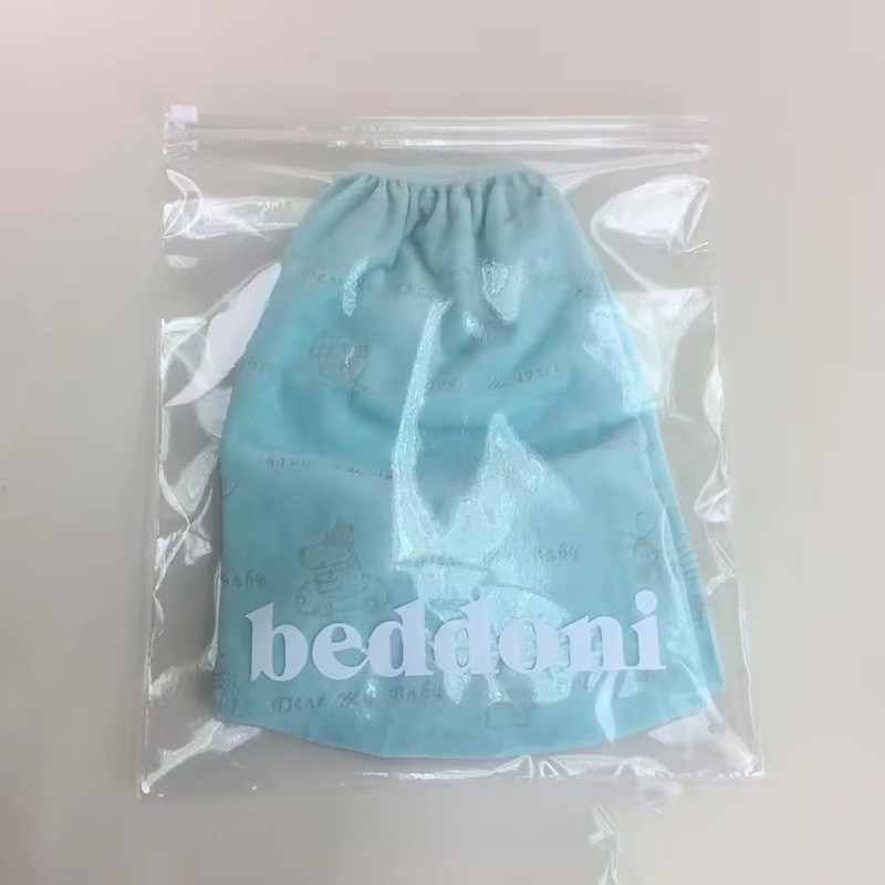 Packaging Printed Logo eco friendly Plastic clothes T Shirt Swimwear packaging zipper bag