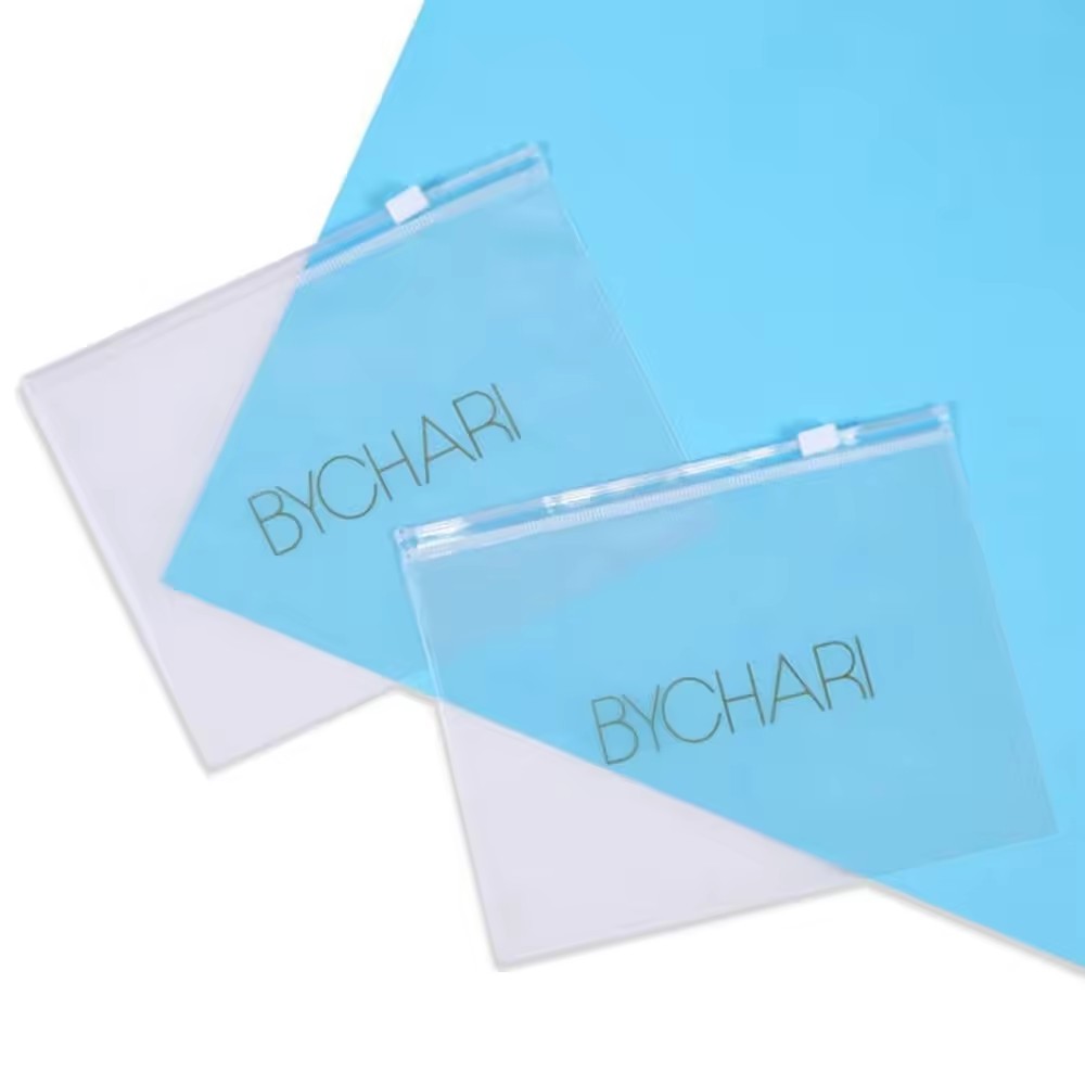 PVC Transparent Plastic Cosmetic Toiletry Makeup Bag Pouch With Zipper Closure