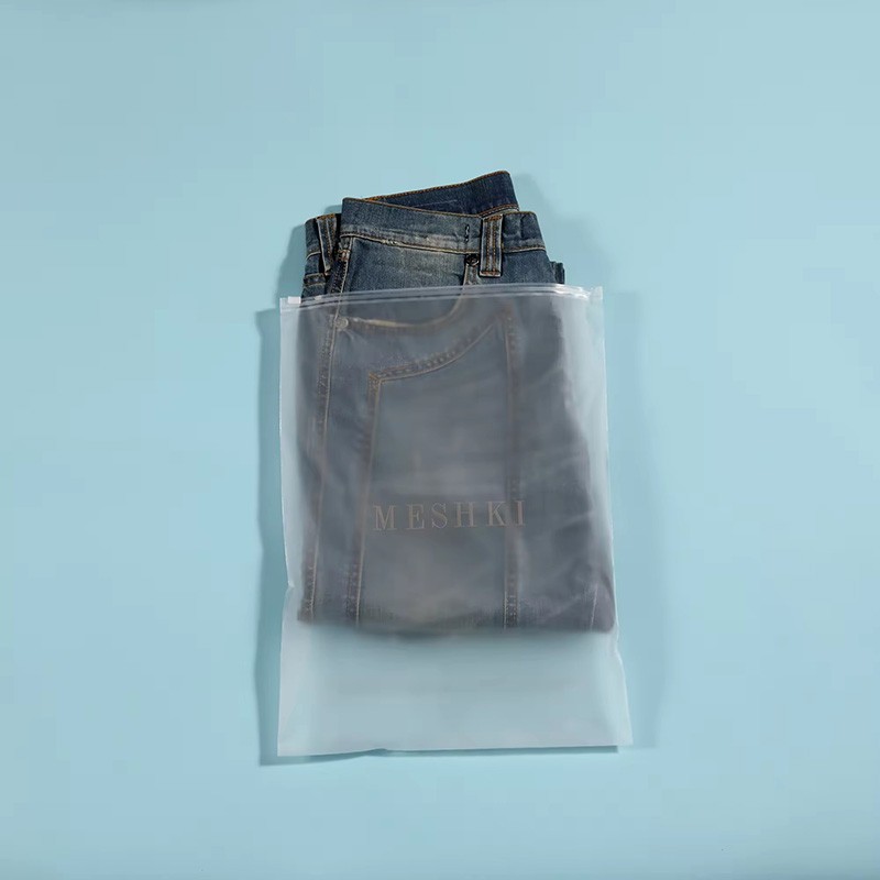 Plastic Garment Bag Packaging Clothing PVC Zipper Bag Low MOQ Zipper Lock Bag