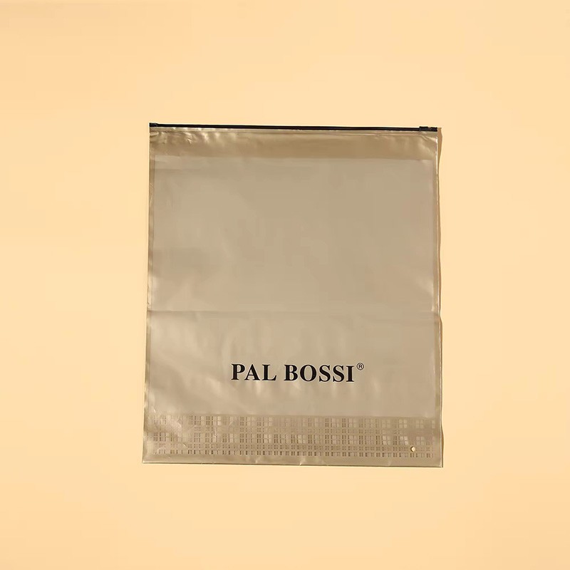 Eco-friendly recycled plastic PVC zipper bag customized ziplock bag transparent small resealable PE plastic bag with slider