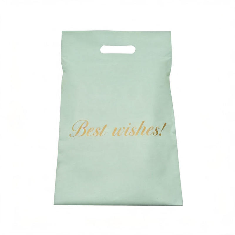 Custom Green Thank You Die Cut Self-Seal Polymailer