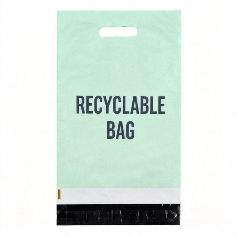 Green Poly Mailers Eco-Friendly Biodegradable Plastic Shipping With Handle Mailing Bags