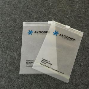 Frosted Matte Translucent Zipper Plastic Bags CPE Resealable Zip Lock with Logo for Cloth