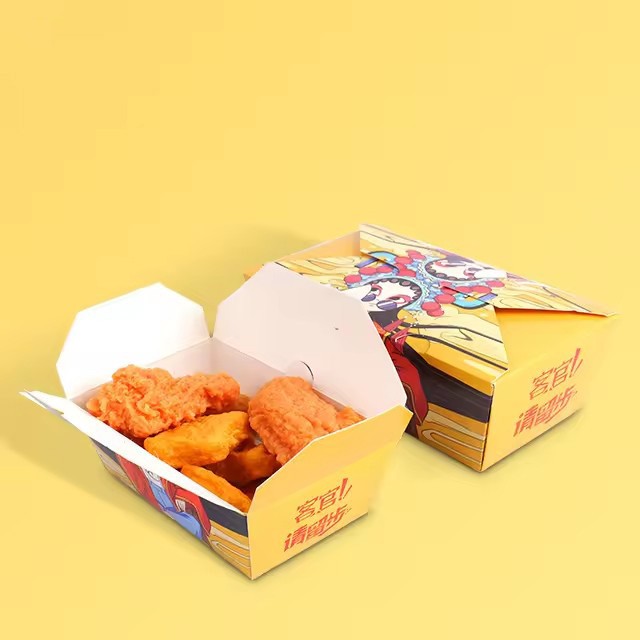 Custom Packaging Boxes Food Pastries Fried Chicken Packaging Boxes Custom Food Packaging Boxes