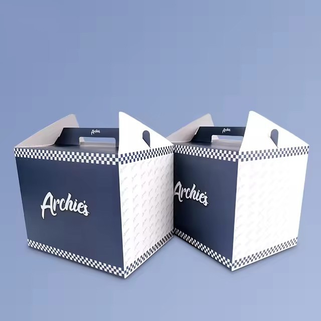 Custom Design Logo Eco Food Printing Foldable Cake Food Cookie Bread Pastry Donut Macaron Thick Paper Packaging Boxes