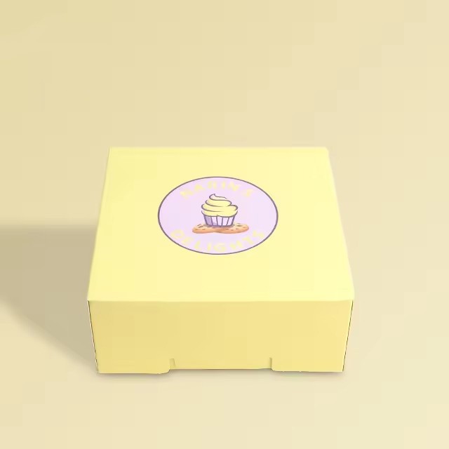 Full custom food grade paper Thick donut boxes packaging for donuts custom logo design printing wholesale - 副本