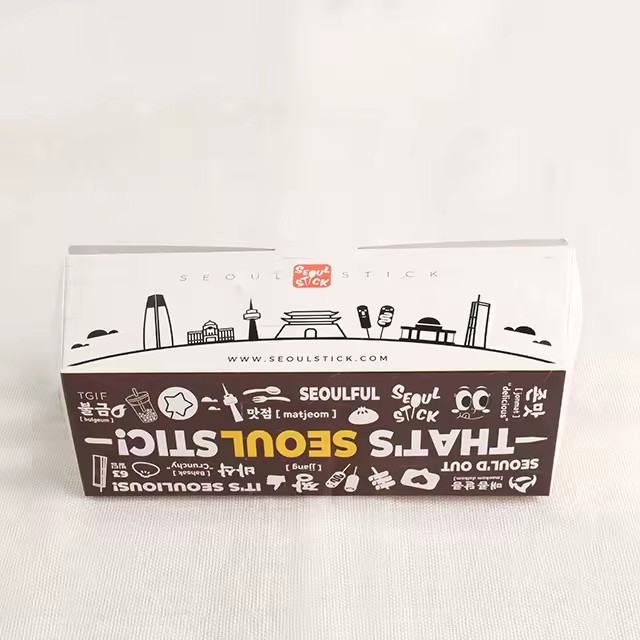 Environmentally Friendly Fried Chicken Fast Food Packaging Box Hamburger Chicken Rice Flower Takeaway Box