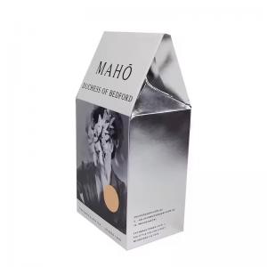 Luxury Personalized Logo Silver Card Package Small Coffee Tea Box Food Packaging