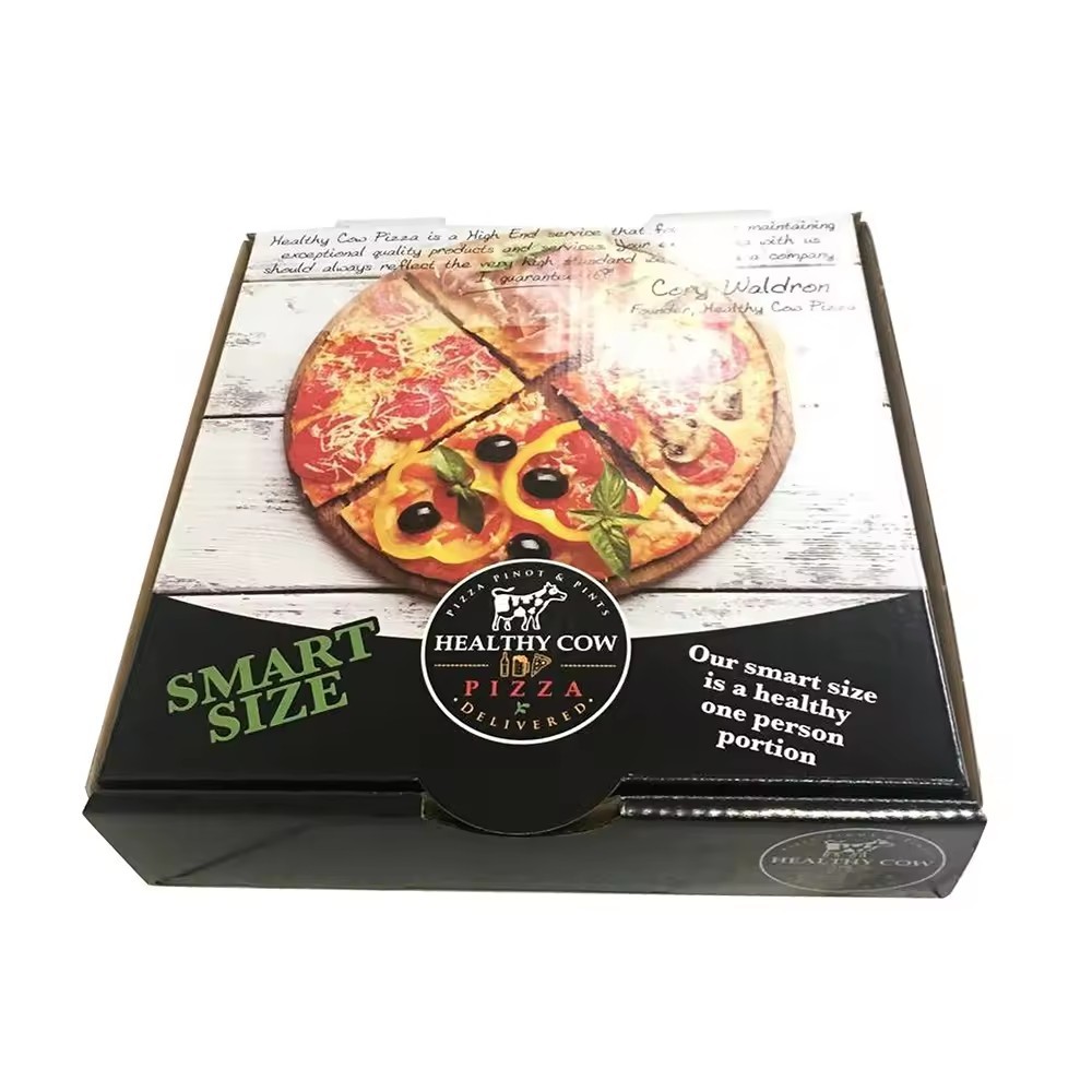 custom printing standard size pizza delivery carton box