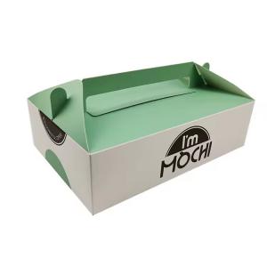 custom logo printed mochi donut packaging paper boxes