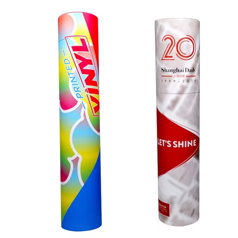 High Quality Custom Packaging Recycled Badminton Container Red Cylinder Paper Tube