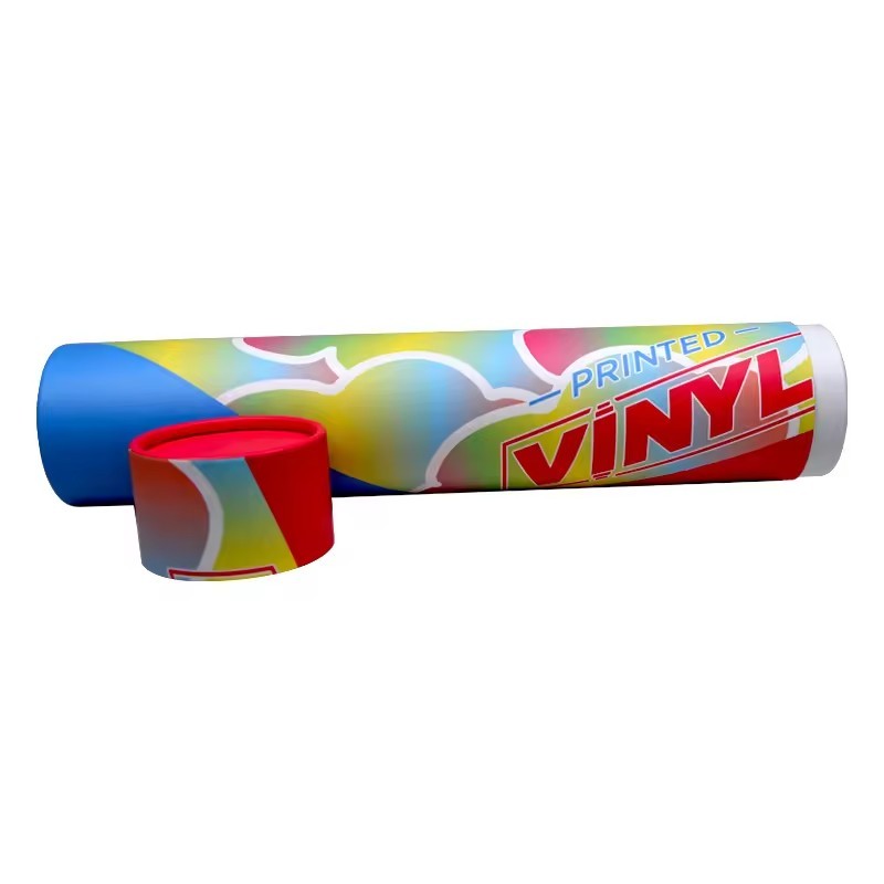 High Quality Custom Packaging Recycled Badminton Container Red Cylinder Paper Tube