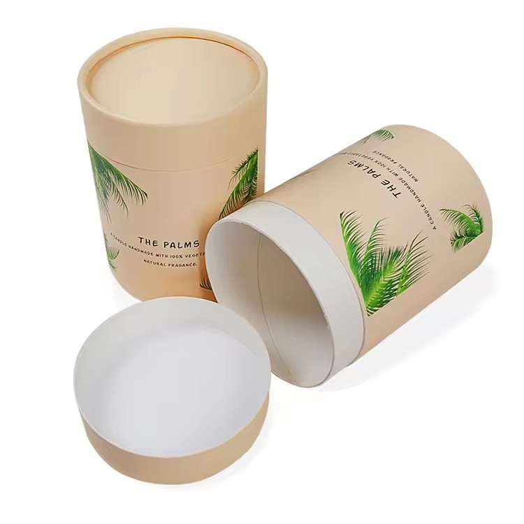 High Quality Custom Printed Brown Packaging Natural Fragance Paper Tubes