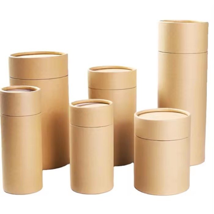 round paper tube box for essential oil bottle packaging