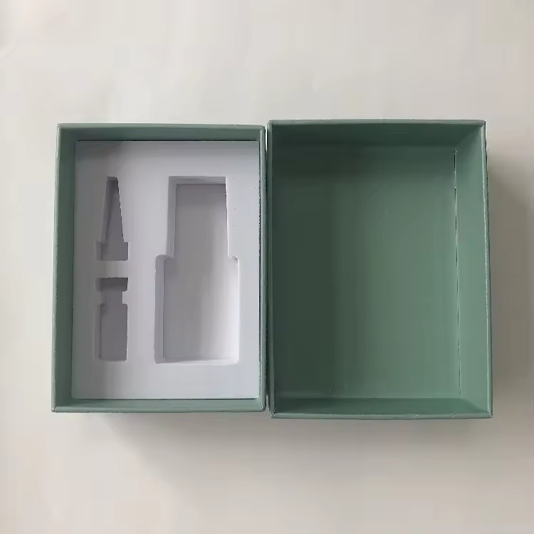 Custom Box Packaging With Insert Fancy Aesthetic Unique Green Skincare Packaging Box