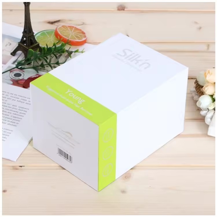 White Empty Lid And Base Cardboard Cosmetic Skin Care Luxury Face Cream Packaging Box