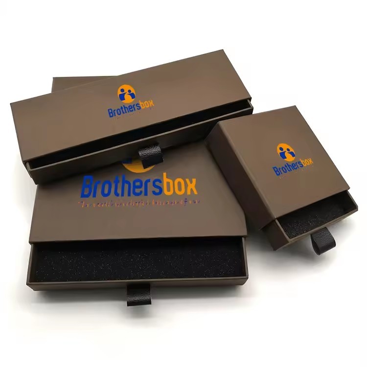 Eco Friendly Personalized Cardboard Drawer Jewelry Paper Box Custom Logo