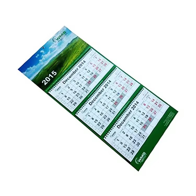 New Design 3 Months Wall Calendar