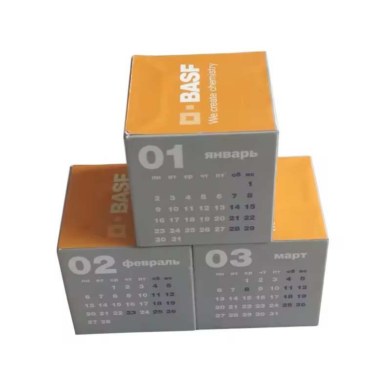 monthly cube block calendars