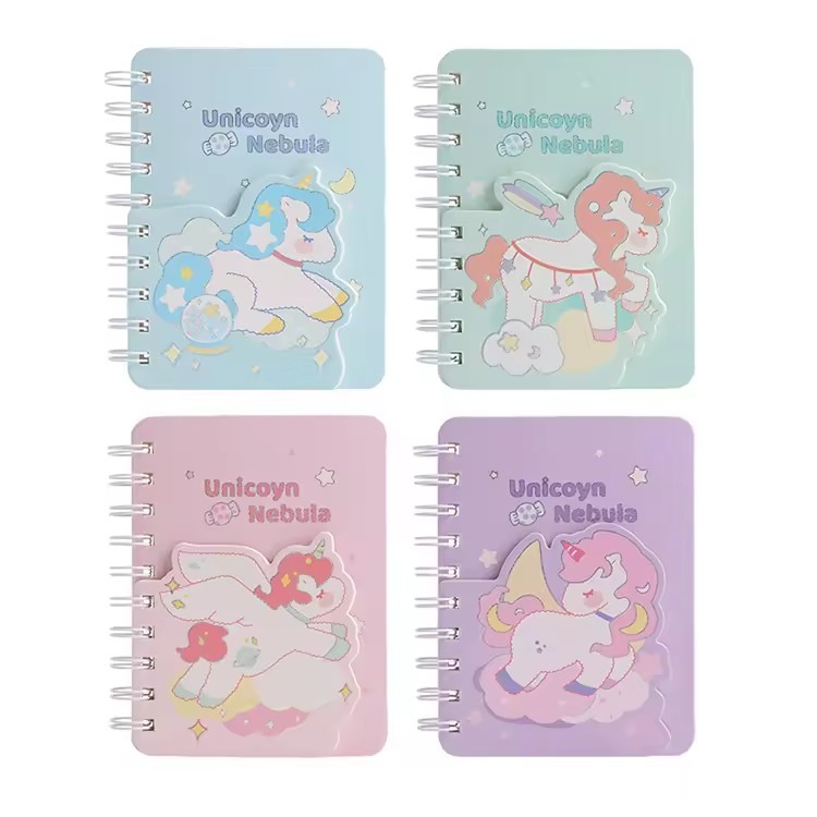 Pocket Mini Memo Pad Custom Made Korean Eco Friendly Kawaii Pink Spiral Notepad Planner