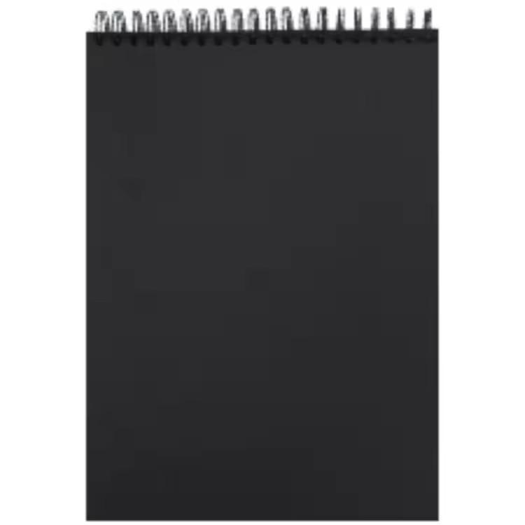 Small Black Hardcover A5 Blank Watercolor Sketchbook For Kids