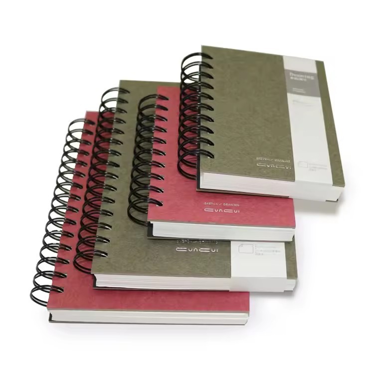 Hard Cover A5 Spiral Bound Artist Sketchbook Printing Mini A6