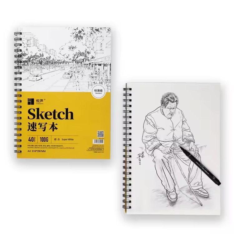 Double Coil 100G 130G Sketchbook De Dibujo Pad Sketchbook For Drawing A4