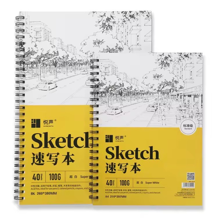 Double Coil 100G 130G Sketchbook De Dibujo Pad Sketchbook For Drawing A4