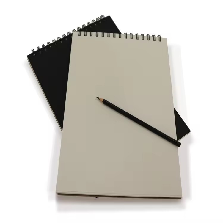 Carnet De Croquis Spiral Black Paper Cover A3 A4 Bulk Hardcover Sketchbooks For Drawing