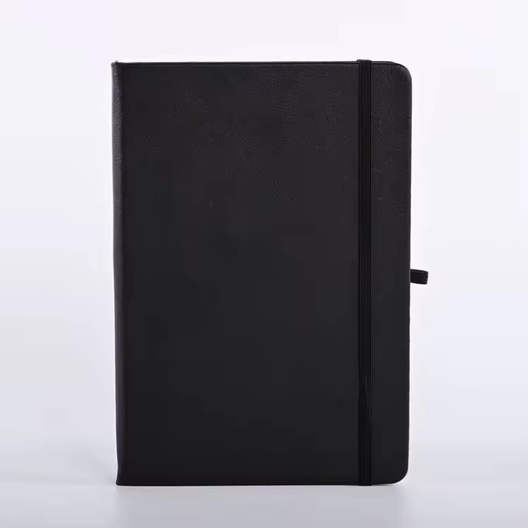 Sublimation Journal Custom Black A5 Notebook With Pen Holder