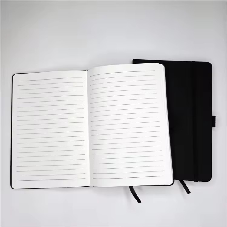 Sublimation Journal Custom Black A5 Notebook With Pen Holder