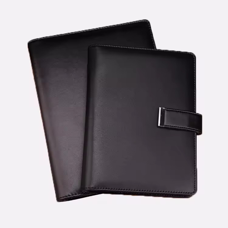 Black A5 A6 Pu Leather Cover Customer Agendas 2022 Planner